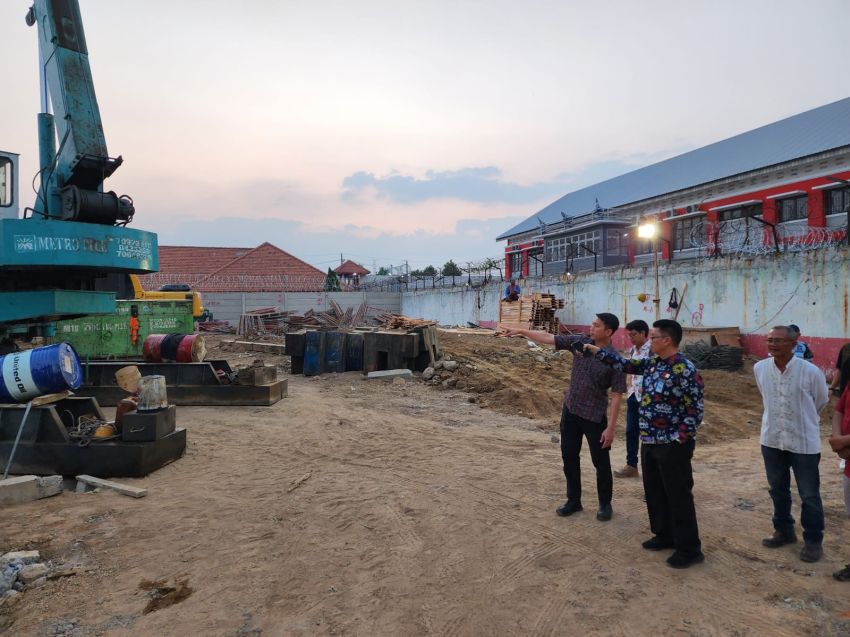 Kadiv Pemasyarakatan Sidak Pembangunan Gedung Rutan di Surabaya