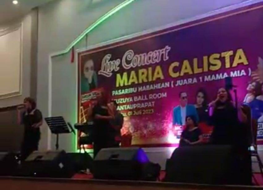 Live Concert Maria Calista di Suzuya Hotel Rantauprapat Tak Kantongi Izin