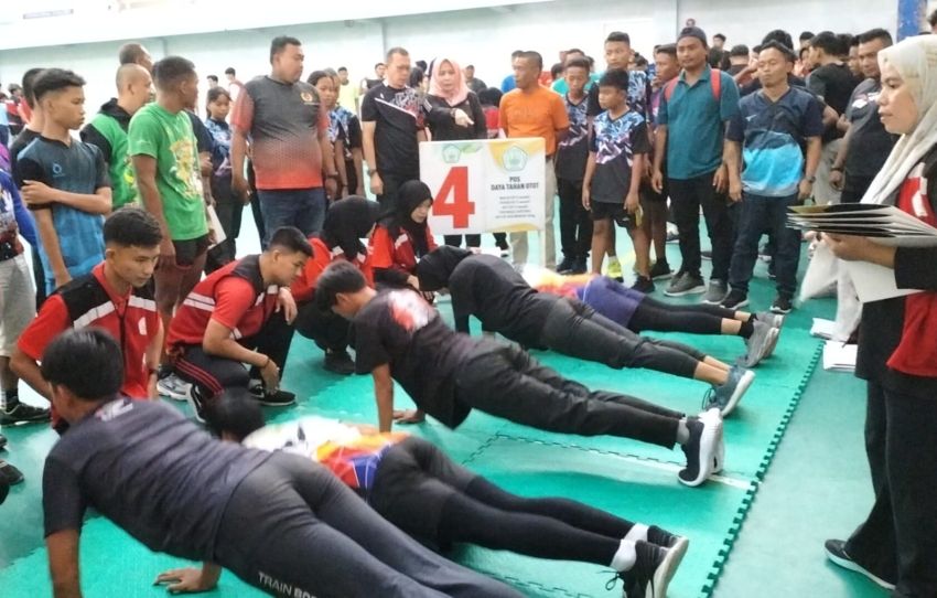 KONI Binjai dan STOK Bina Guna Medan Tes Fisik 160 Atlet