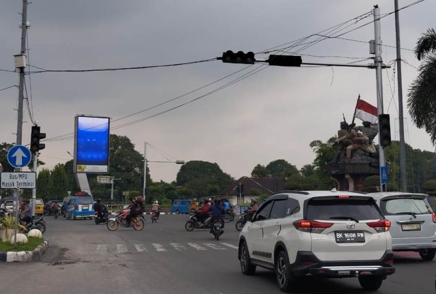 Traffic Light Rusak, Bundaran Tugu Binjai Rawan Lakalantas