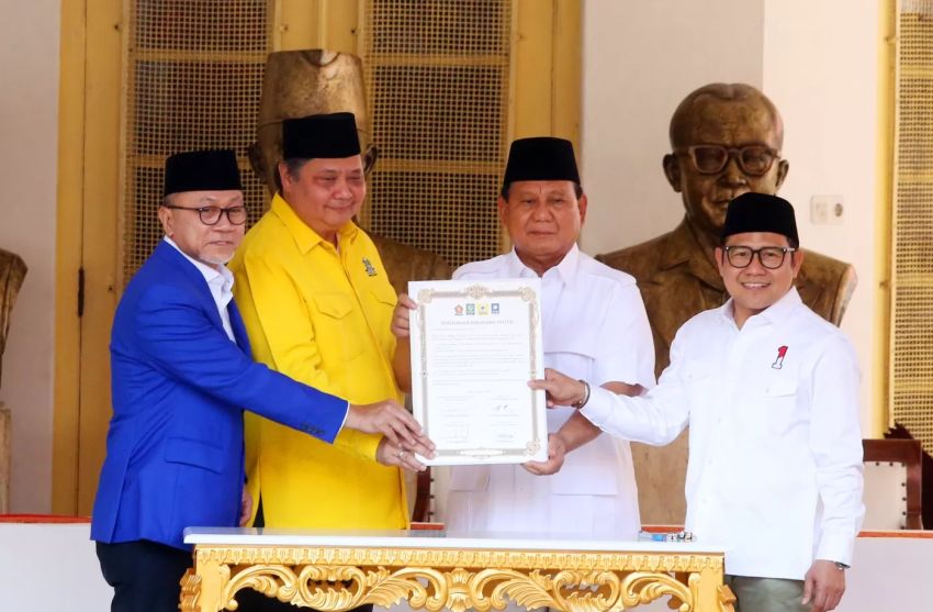 Golkar, PAN, dan PKB, Deklarasi Dukung Prabowo