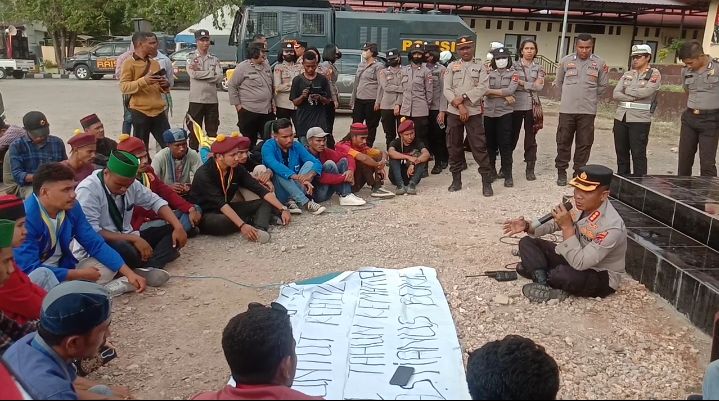 Demo Setahun Kematian Mahasiswa, Kapolres Kupang Kota Beri Penjelasan