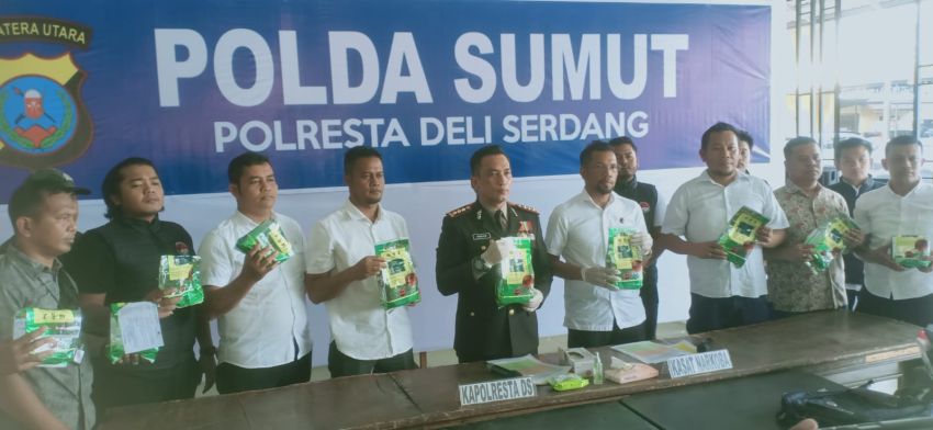 Bandar 9.592 Gram Sabu Dibekuk Tim Satnarkoba Polresta Deli Serdang
