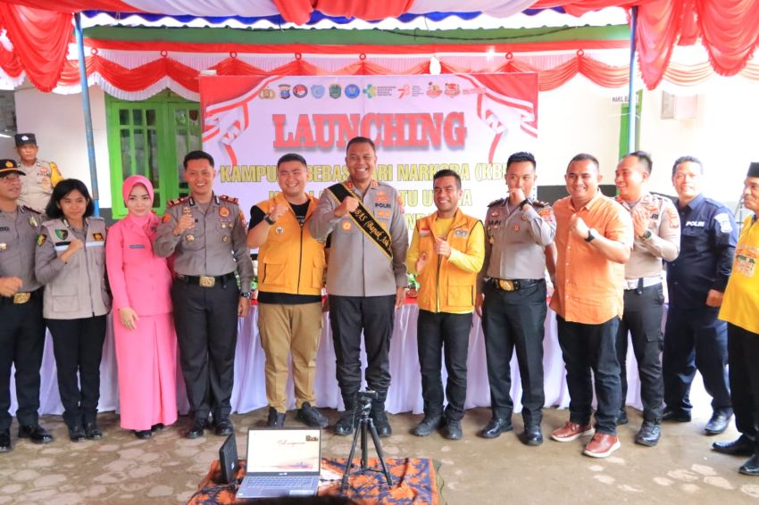 Bupati Labura Hadiri Peluncuran KBN Polres Labuhanbatu di Kuala Beringin
