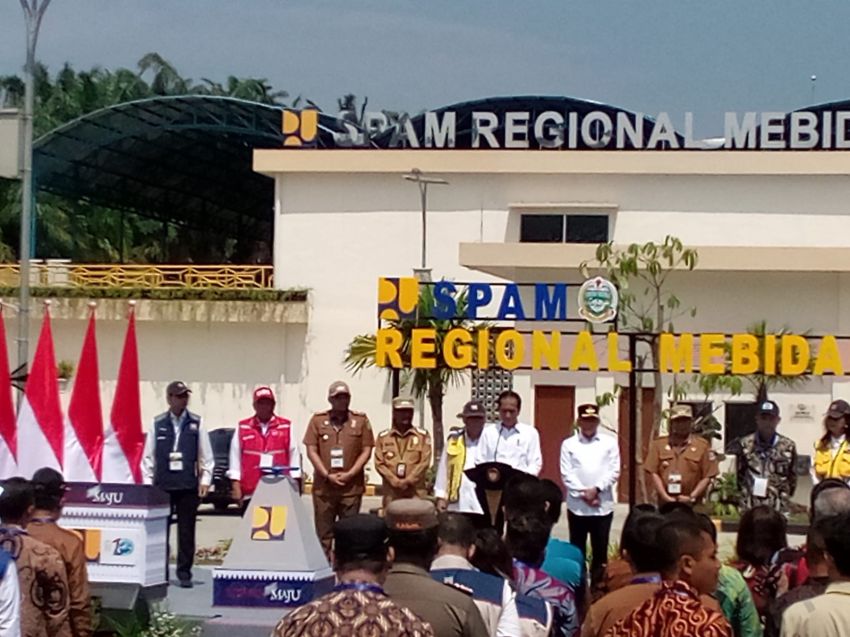 Kunjungan ke Binjai, Jokowi Resmikan SPAM Regional Mebidang