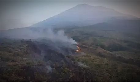 56 Hektare Hutan di Taman Nasional Gunung Ciremai Terbakar