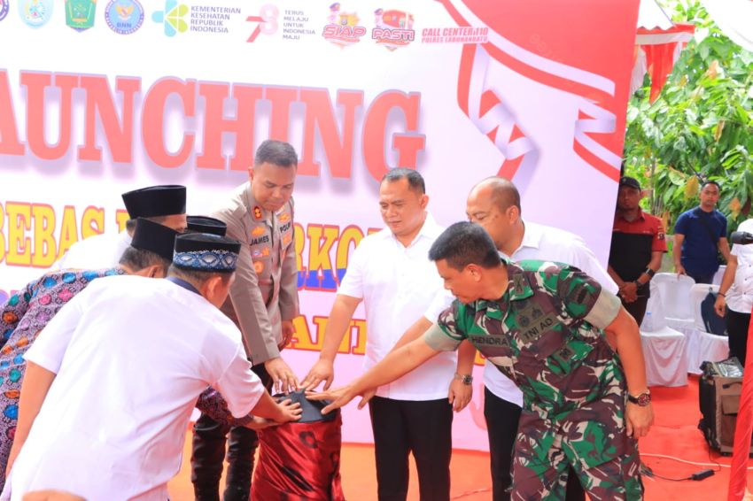 Kapolres Labuhanbatu Launching KBN dan Aplikasi PASTI di Wilayah Kabupaten Labuhanbatu