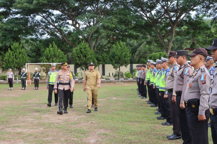 Kapolres Sergai Pimpin Apel Gelar Pasukan Ops Zebra Toba