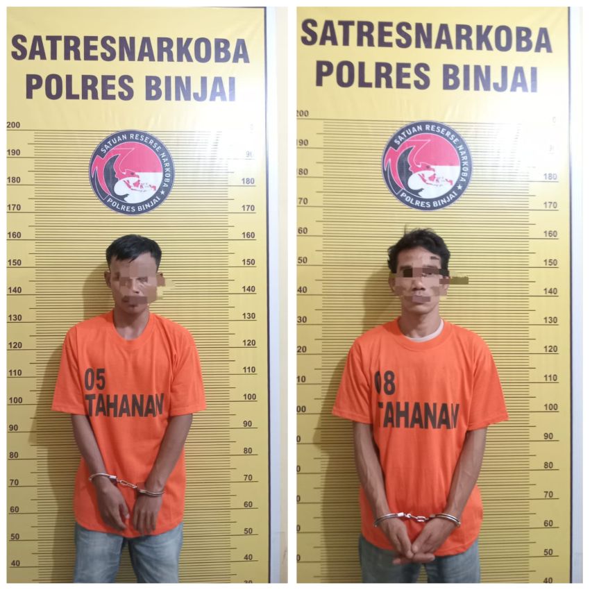 Dua Pria di Binjai Diciduk Polisi Saat Edarkan Sabu