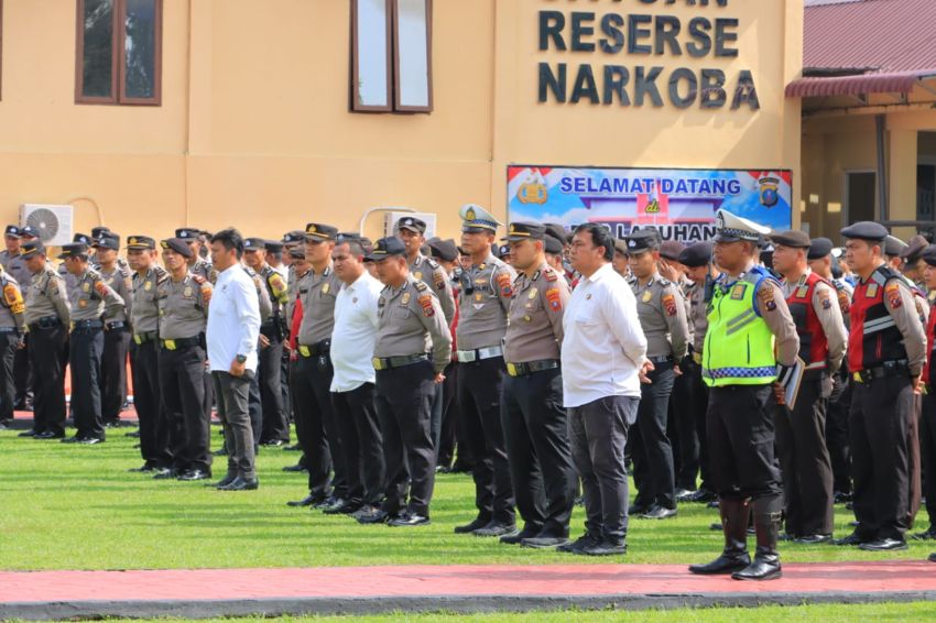 Tingkatkan Kesiapsiagaan, Polres Labuhanbatu Gelar PLB dan Alarm Stelling