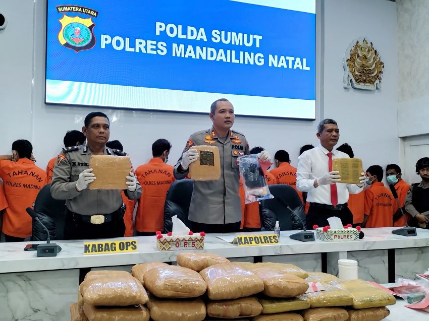 Polres Madina Ungkap 25 Laporan Terkait Narkoba Dalam Seminggu