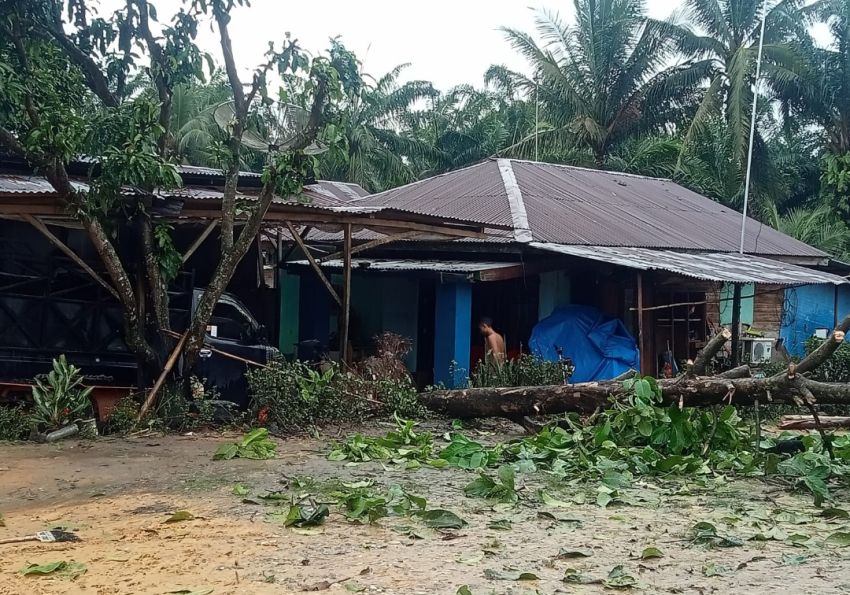 9 Rumah Warga dan 1 Rumah Ibadah di Langkat Rusak Dihantam Angin Puting Beliung