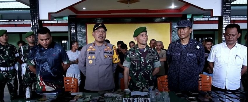 Polres Psp dan Batalyon 123/RW Bongkar Markas Narkoba