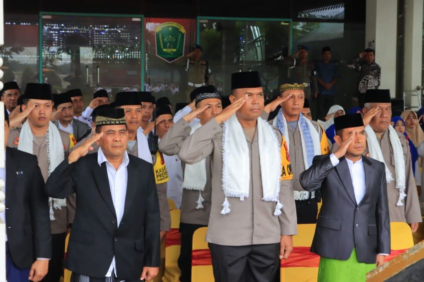 Kapolres Labuhanbatu Ikuti Upacara Peringatan Hari Santri Nasional di Labura