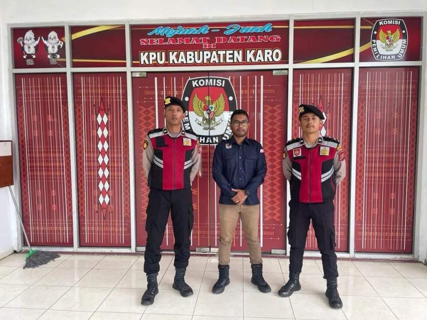 Jajaran Polres Tanah Karo Ciptakan Situasi Kondusif Jelang Pemilu 2024