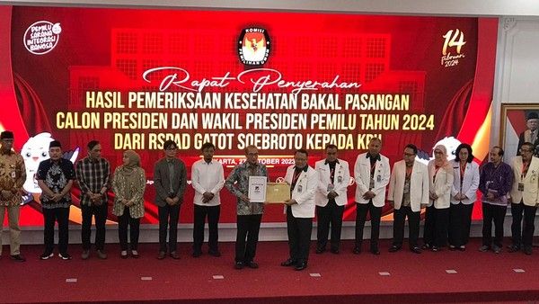 3 Capres-Cawapres Lolos Pemeriksaan Kesehatan