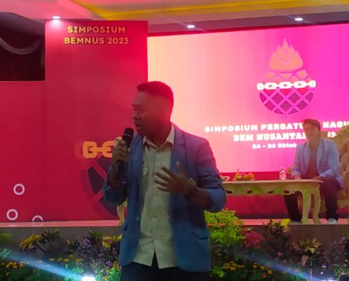 Ketua BEM Unwira Kupang Hadir Dalam Kegiatan Simposium Presiden Mahasiswa Se Indonesia di Jawa Barat