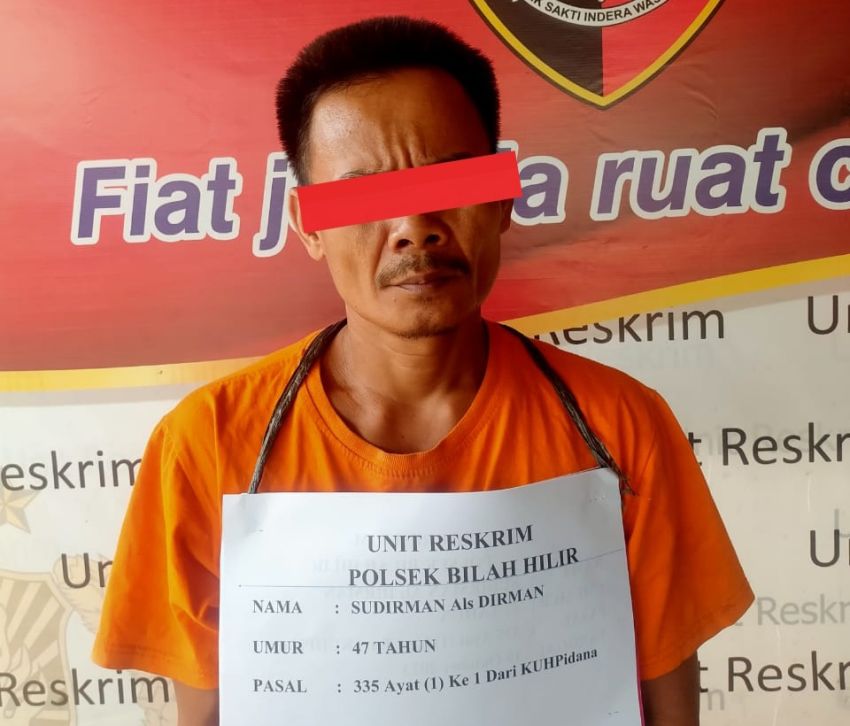 Ancam Warga Bunuh Gunakan Arit, Pria di Labuhanbatu Diamankan Polsek Bilah Hilir