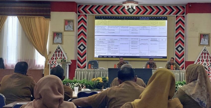 Pemkab Tapsel Gelar Rapat Persiapan Hari Jadi Ke-73