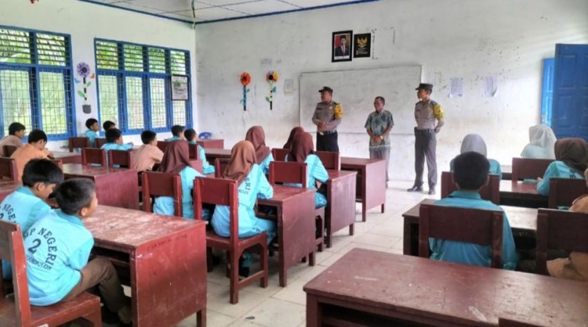 Antisipasi Penyalahgunaan, Personil Polres Tapsel Sosialisasikan Bahaya Narkoba ke Sekolah