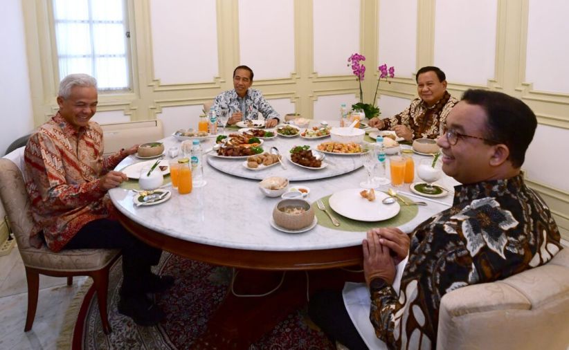 Sederet Menu Santap Siang 3 Capres Bareng Presiden Jokowi, Anies dan Prabowo Tidak Makan Nasi