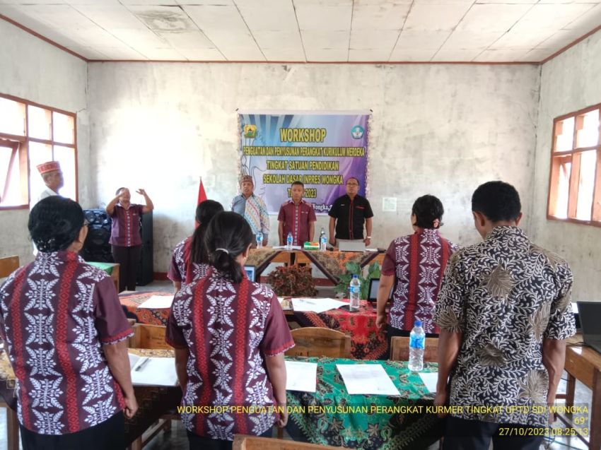 UPTD SDI Wongka Manggarai Gelar Workshop Penguatan dan Penyusunan Kurikulum Merdeka