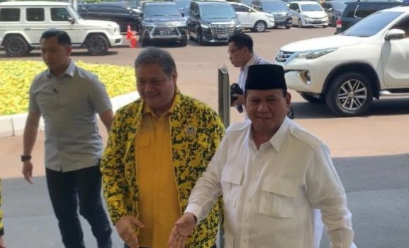 Usai Usung Gibran Jadi Cawapres, Prabowo-Airlangga Bertemu Jokowi di Istana