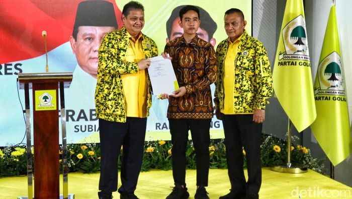 Sah! Golkar Ajukan Gibran Jadi Cawapres Prabowo, Tinggal Menunggu Deklarasi