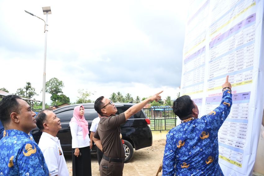 Kajari Bersama Inspektorat Kota Padangsidimpuan Monitoring dan Evaluasi DD Tahun 2023