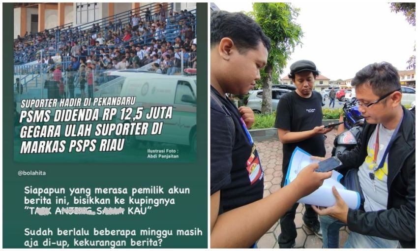 Unggah Makian di Media Sosial, Sekjen SMeCK Hooligan Dilaporkan ke Polrestabes Medan