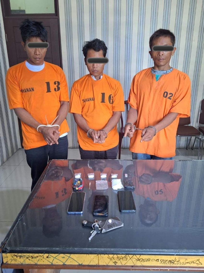 Tiga Sekawan Pemain Sabu Asal Tanah Karo Di Terali Besi