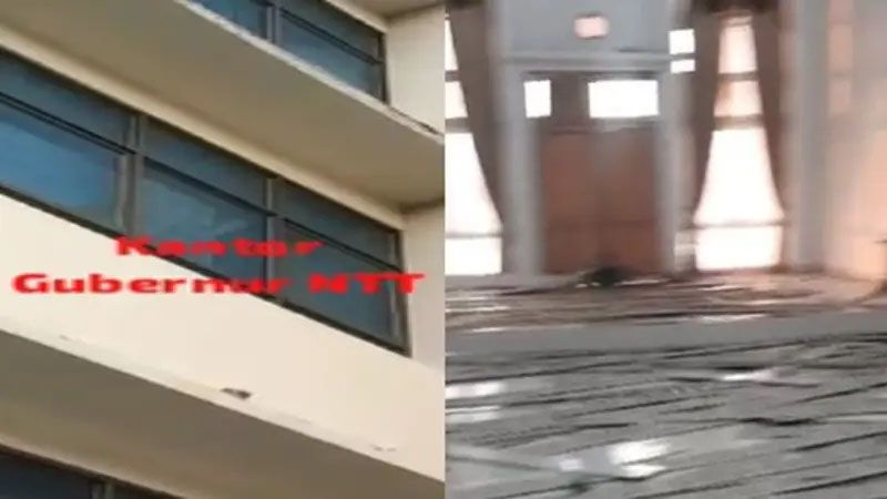 Gempa M 6,6 di Kupang, Sejumlah Bangunan Rusak Termasuk Kantor Gubernur NTT dan Kantor Bupati Kupang