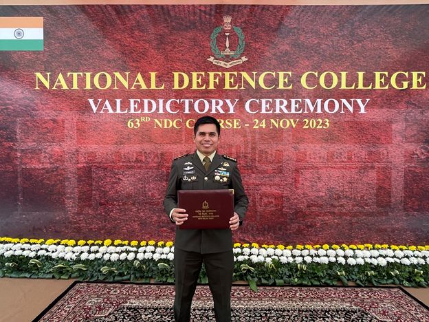 Kolonel Inf Polsan Situmorang, Harumkan Nama Indonesia di National Defence College India