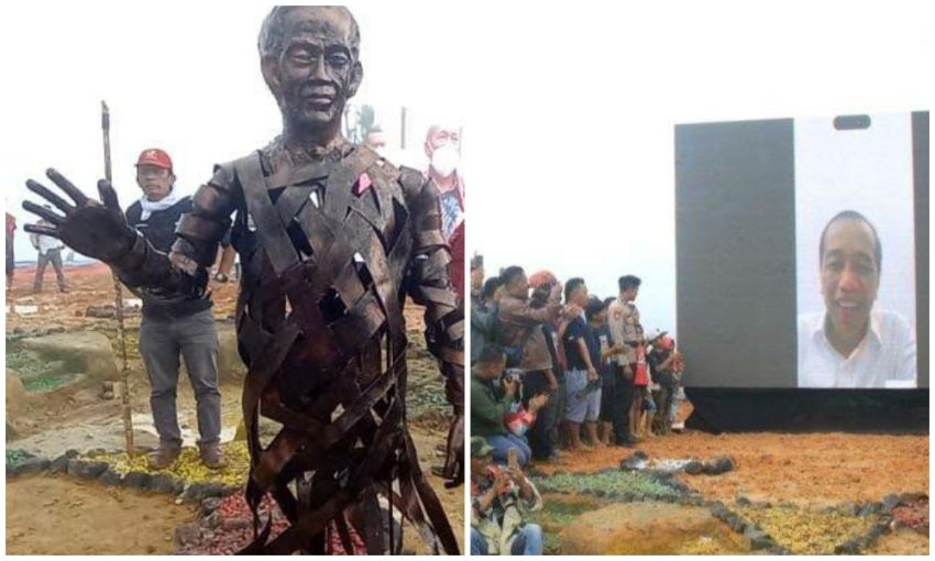 Patung Jokowi Rp 2,5 M di Karo Jadi Gunjingan Netizen, Nggak Mirip dan Buang-buang Duit