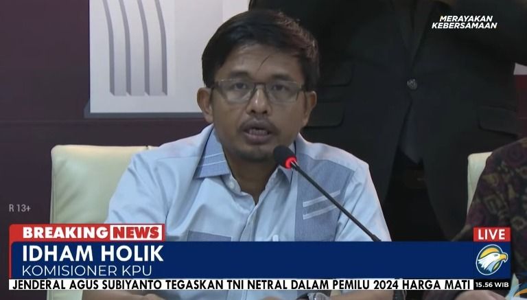 KPU Resmi Tetapkan Tiga Paslon Capres-cawapres Peserta Pilpres 2024