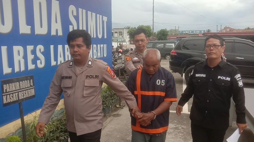 Cabuli Anak Tetangga, Kakek 62 Tahun di Ringkus Satreskrim Polres Labuhanbatu