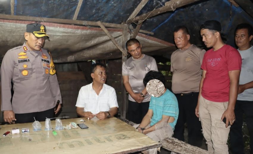 Personil Polres Padangsidimpuan Sisir Sejumlah Lojasi Di Huta Koje