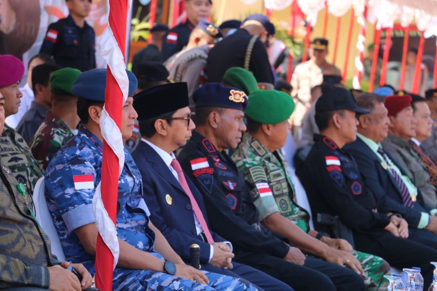Pj Gubernur Ayodhia Kalake Hadiri Upacara Peringatan HUT ke-78 Korps Brimob