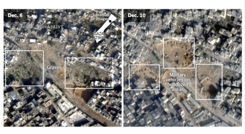 Israel Lakukan Kejahatan Perang! Terekam Satelit Bombardir Makam di Gaza hingg Hancur