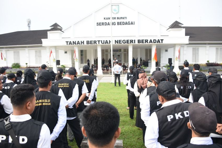 Ikuti Apel Kesiapan Pemilu, Bupati Sergai: Suksesnya Pesta Demokrasi adalah Tanggung Jawab Kita Bersama