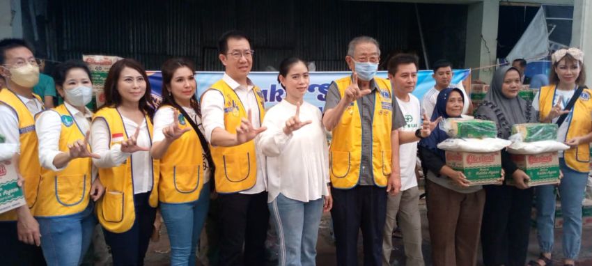 Lions Club Medan Raya Bersama Dua Caleg Baksos di Medan Polonia