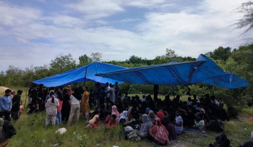 Ratusan Warga Rohingya Terdampar di Langkat