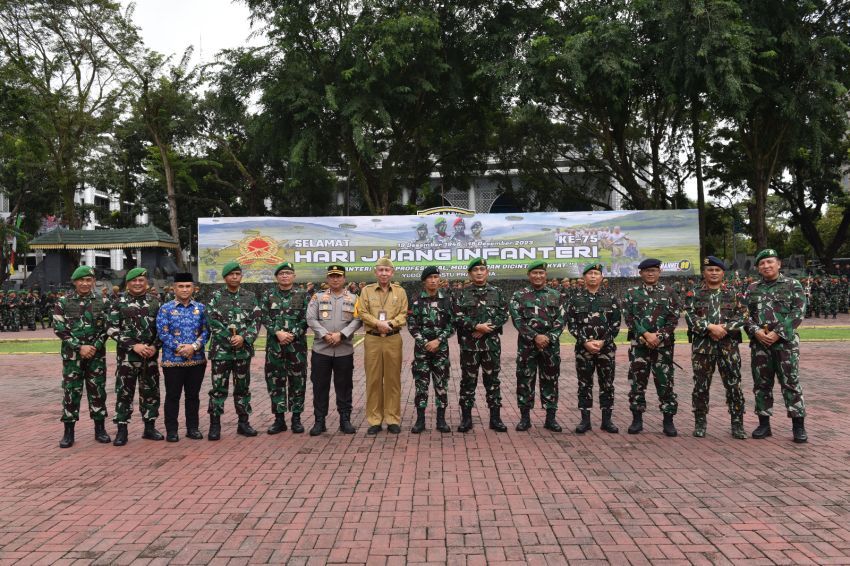 Danlantamal I Hadiri Upacara dan Syukuran Hari Juang Infantri TNI AD ke 75