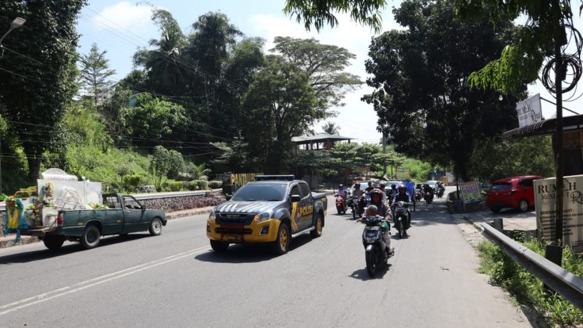 Antisipasi Gangguan Kamtibmas pada Tahapan Kampanye Pemilu, Polres Labuhanbatu Gelar Patroli