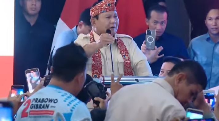 Prabowo Tegaskan Program Makan Siang Gratis dan Lanjutkan Jokowi di Bengkulu