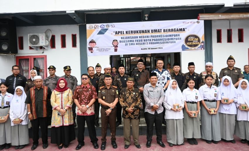 Apel Kerukunan Umat Beragama di Lapangan SMAN 2 Padangsidimpuan