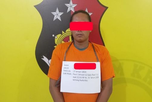 Polsek Kualuh Hulu Amankan SB Tersangka Kepemilikan Narkotika