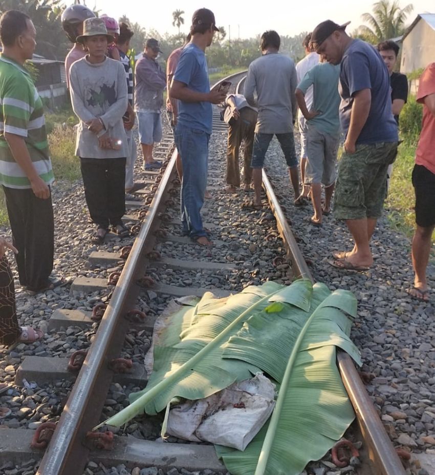 Pemuda di Binjai Ditemukan Tewas Terbaring di Rel KA, Diduga Tertabrak Kereta Api