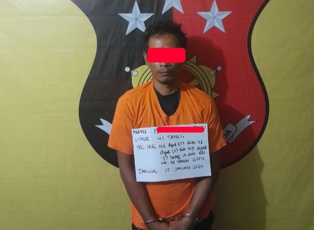 Polsek Panai Tengah Ringkus Residivis Pelaku Narkotika di Kebun Sawit
