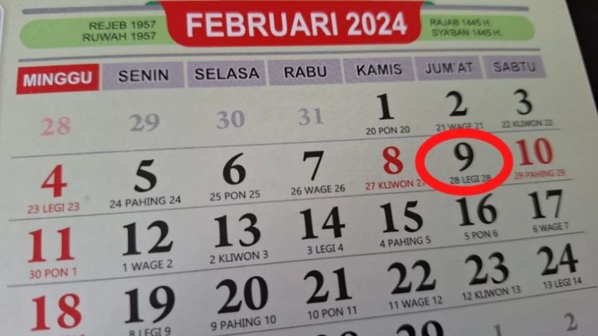 Diapit Dua Hari Libur, Apakah Jumat 9 Februari 2024 Cuti Bersama?